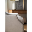 Kara Swivel Chair/Nomad Snow