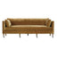 90” Madeline Sofa - Antiqued Amber Velvet