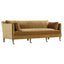 90” Madeline Sofa - Antiqued Amber Velvet