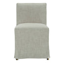 Odessa Slip Dining Chairs with Casters
