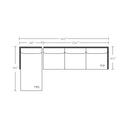 Lilah Sectional ( Three Cushion)