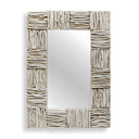 Bleached Teak Branch Mirror