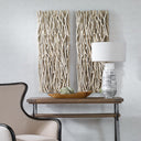 Gathered Teak Wood Wall Decor