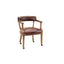 Open Back Leather Chair