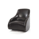 Dark Brown Contemporary Style Leather Chair