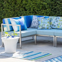 Pompano Cobalt Outdoor Runner Rug