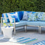 Pompano Cobalt Outdoor Runner Rug