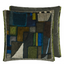 Raku Patchwork Velvet Decorative Pillow