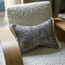 Pradelles Zinc Textured Weave Decorative Pillow