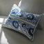 Enamel Flower Cotton Decorative Pillow