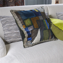 Raku Patchwork Velvet Decorative Pillow