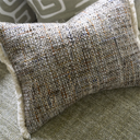 Pradelles Zinc Textured Weave Decorative Pillow