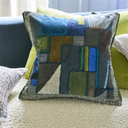 Raku Patchwork Velvet Decorative Pillow