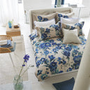 Hirigana Indigo Duvet Cover