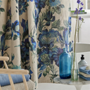 Hirigana Indigo Shower Curtain