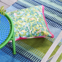 Odisha Peridot Green Outdoor Decorative Pillow