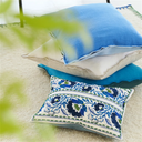 Enamel Flower Cotton Decorative Pillow