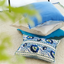 Enamel Flower Cotton Decorative Pillow