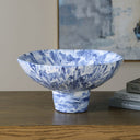 Indigo Marble Pedestal Bowl