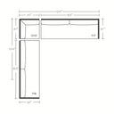 Maddox 124" x 124" Sectional