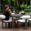 Bolster Back Outdoor Dining Chair