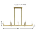 Cordoba 8 Light Linear Chandelier