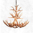 The Reagen 8 Light Tall Mule Deer Chandelier