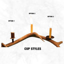 6 Light Fallow Antler Chandelier