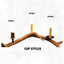 6 Light Fallow Antler Chandelier