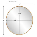 Junius Round Mirror 60"