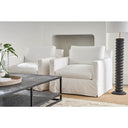 Sylvie Slipcovered Swivel Chair