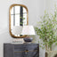Malone Mirror in Brass