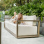 Bolster Outdoor Armless Sofa