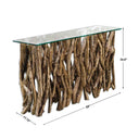 Teak Wood Console Table