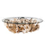 Willow Teak Root/ Glass Round Cocktail Table