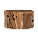 Rhea Solid Wood Round Cocktail Table