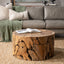 Rhea Solid Wood Round Cocktail Table