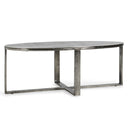 Flores Cast Aluminum Oval Coffee Table