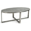 Flores Cast Aluminum Oval Coffee Table