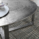 Flores Cast Aluminum Oval Coffee Table