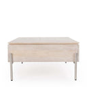 Rocklin Solid Wood Double Round Lift Top Cocktail Table