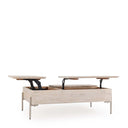 Rocklin Solid Wood Double Round Lift Top Cocktail Table