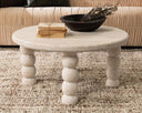 Adir Solid Wood Round Cocktail Table