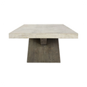 Durant Distressed Solid Wood Rectangle Cocktail Table