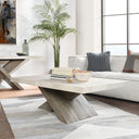 Durant Distressed Solid Wood Rectangle Cocktail Table