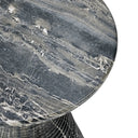 Fern Outdoor Round Accent Table - Black