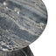 Fern Outdoor Round Accent Table - Black