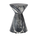 Fern Outdoor Round Accent Table - Black
