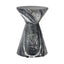 Fern Outdoor Round Accent Table - Black