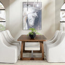 Lyra Pine Wood Extension Dining Table